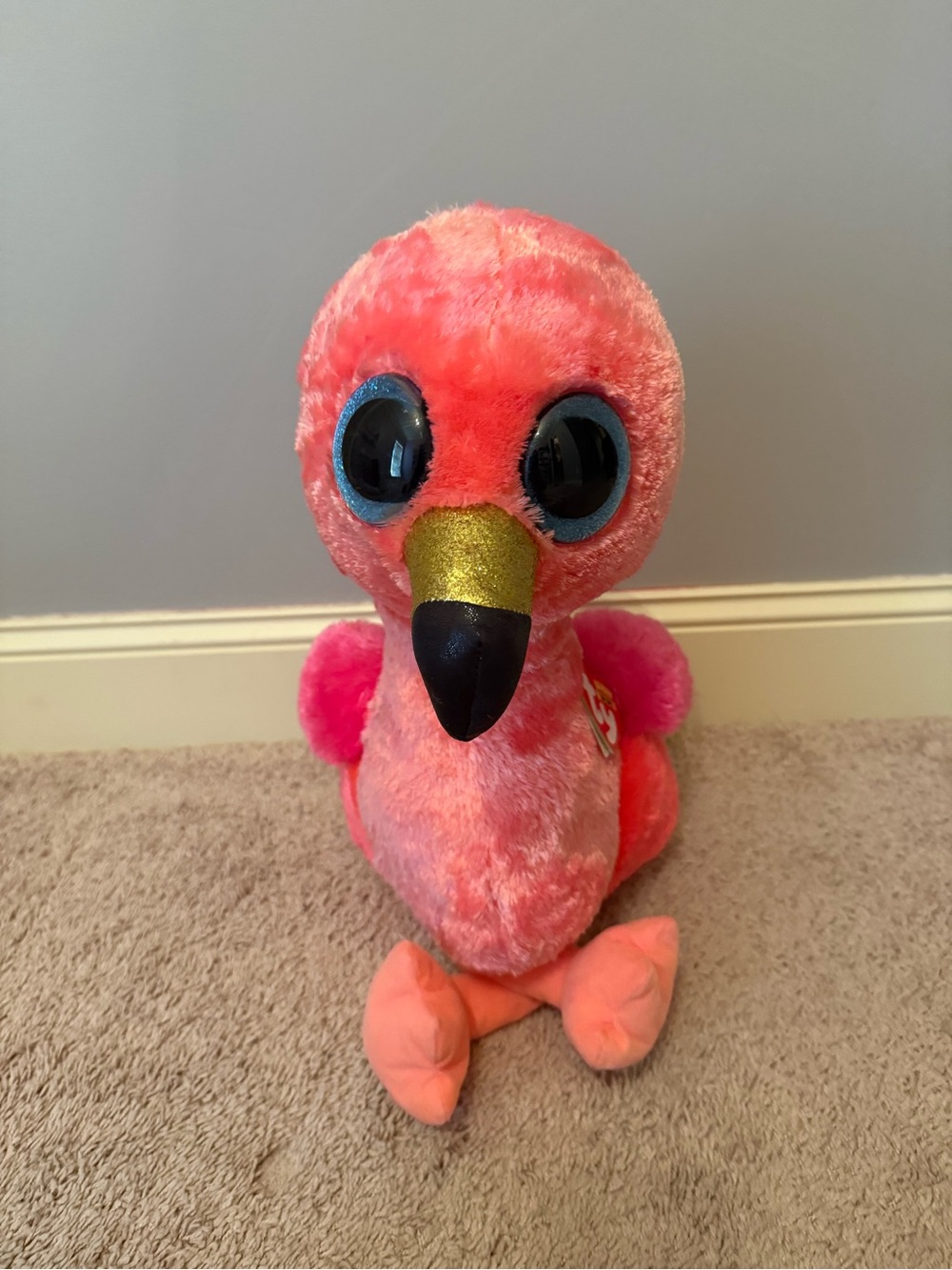 Ty Red Plush Heart Tag Beanie Buddies